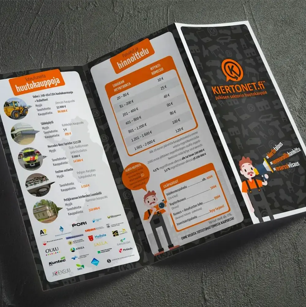 Kiertonet, flyer markkinointitoimisto oulu mainostoimisto oulu