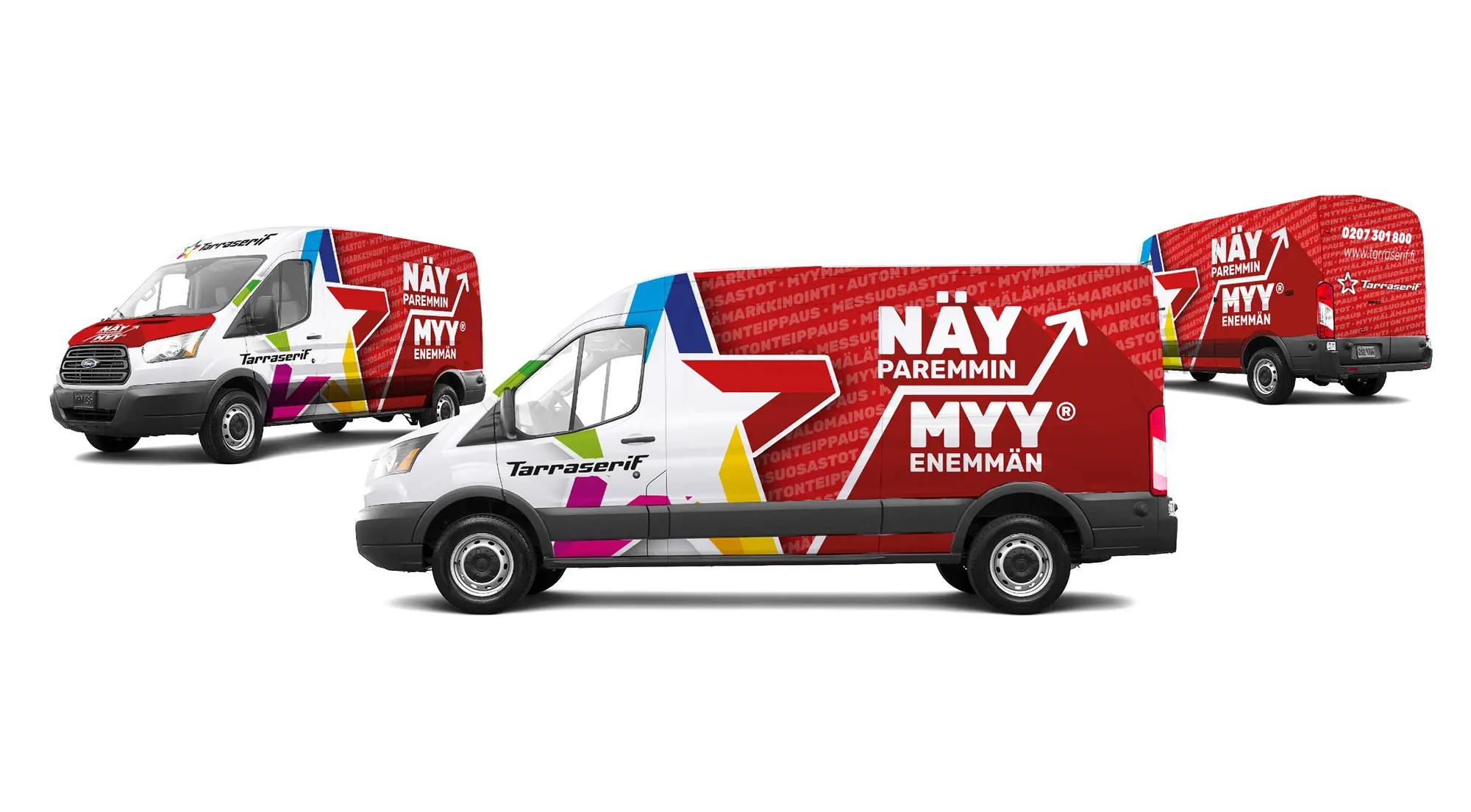 Tarraserif, pakettiauton teippaus markkinointitoimisto oulu mainostoimisto oulu