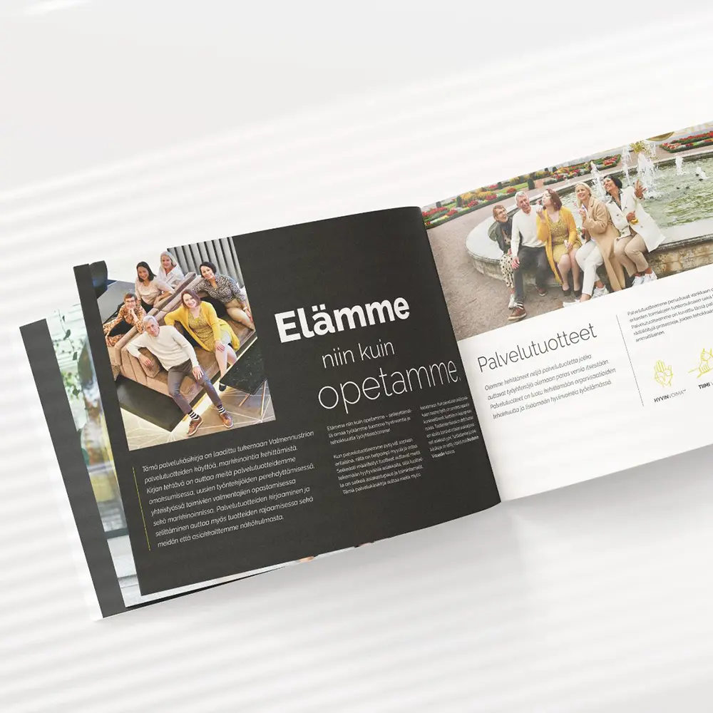 Valmennustrio, palvelukäsikirja markkinointitoimisto oulu mainostoimisto oulu